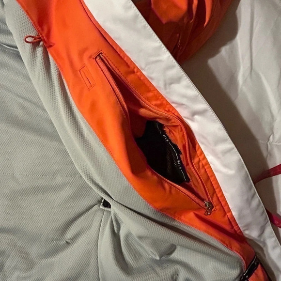 NILS Emily Orange Ski or Snowboard Jacket EUC size 12 - Picture 9 of 16